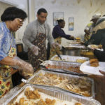 What churches give out food?