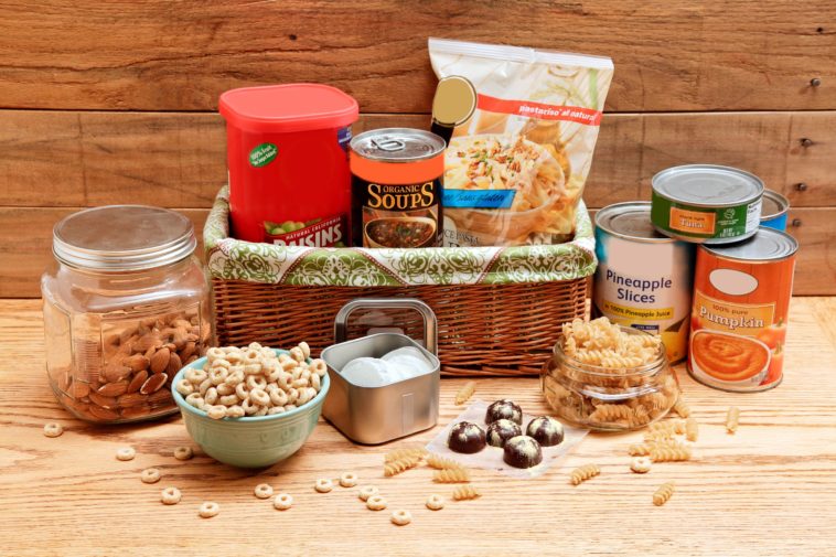 What do you put in a Thanksgiving basket for the needy?