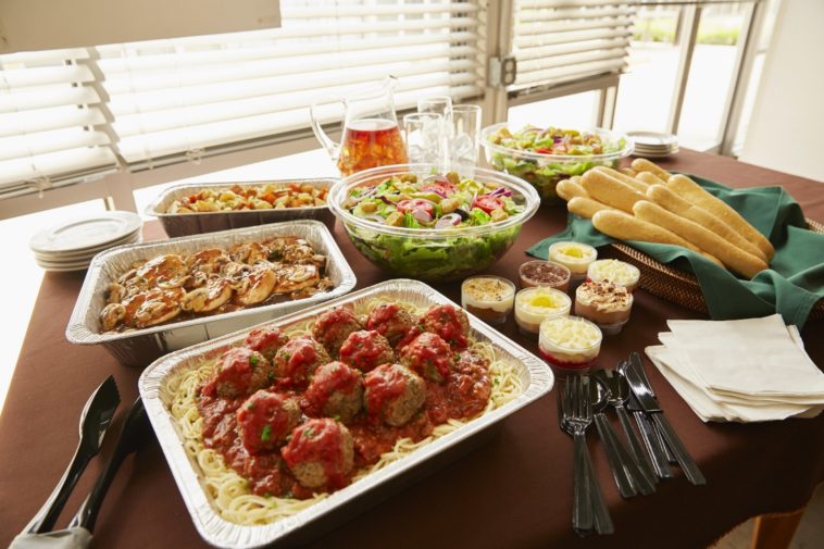 What does Olive Garden catering include?
