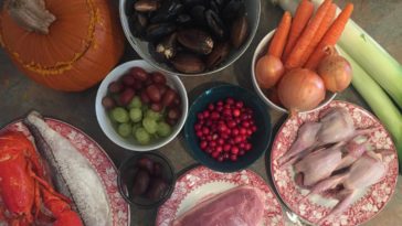 What foods were eaten at the first Thanksgiving?