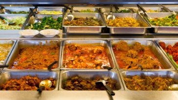 What happens to leftover buffet food?