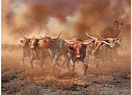 What is in a LongHorn stampede?