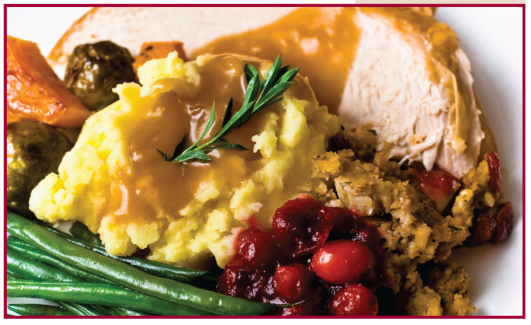 What is in a Thanksgiving basket?