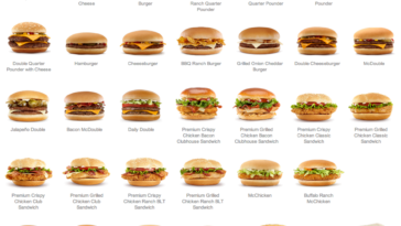 What is on the $1 menu at mcdonalds?