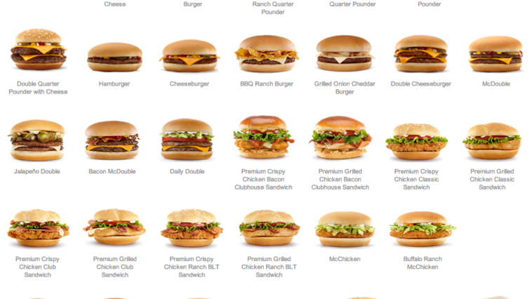 What is on the $1 menu at mcdonalds?