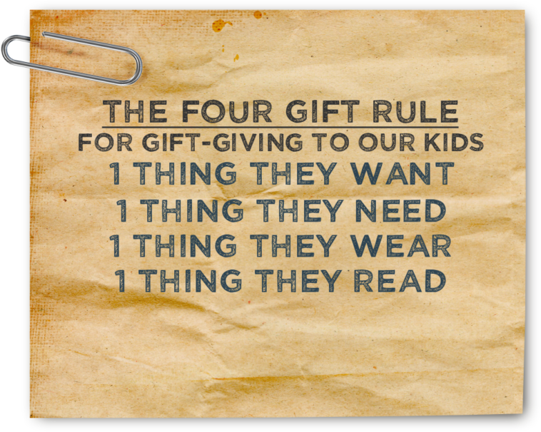 What is the 4 gift rule?