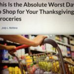 What is the busiest grocery shopping day before Thanksgiving?