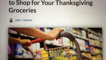 What is the busiest grocery shopping day before Thanksgiving?