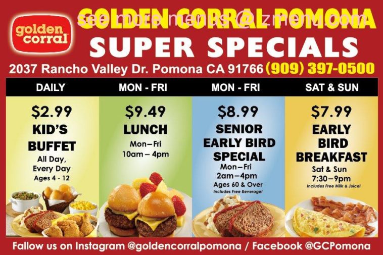What is the cost for seniors at Golden Corral?
