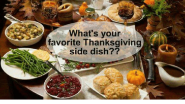 What is the least favorite Thanksgiving side dish?