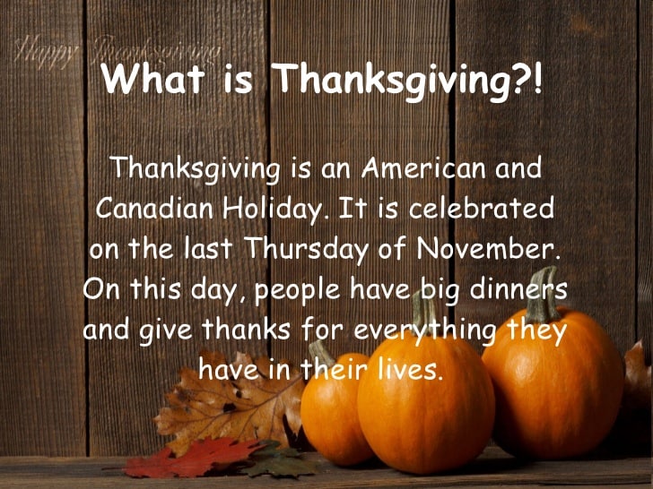 What is the purpose of Canadian Thanksgiving?