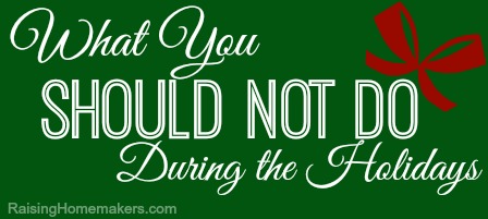 What should you not discuss during holidays?