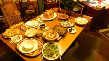When should Thanksgiving dinner start?