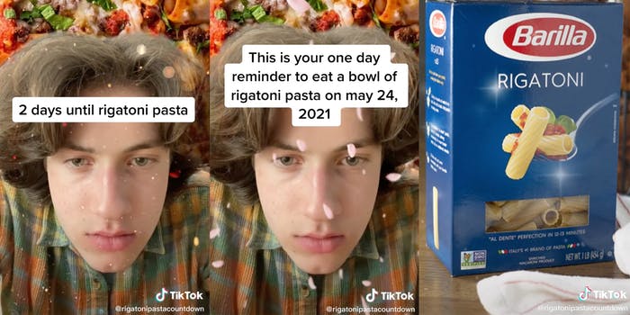 Who started a bowl of rigatoni pasta on May 24 2011? - Foodly