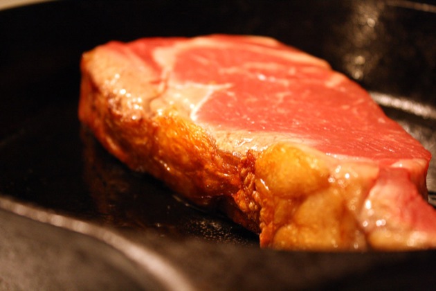 Why do chefs put butter on steak?