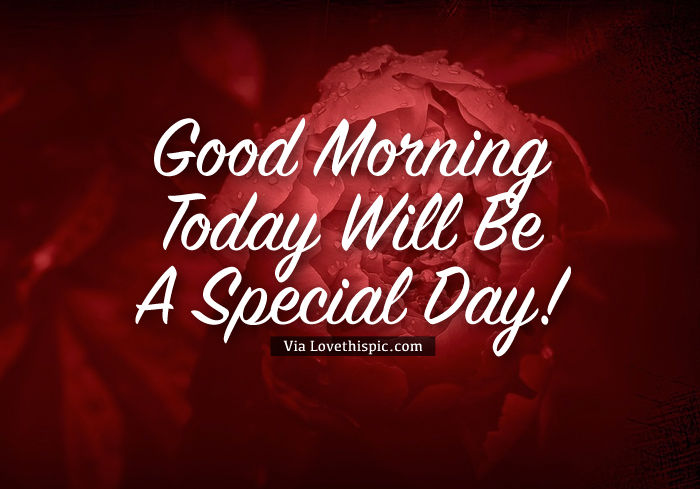 Why is it a special day today?