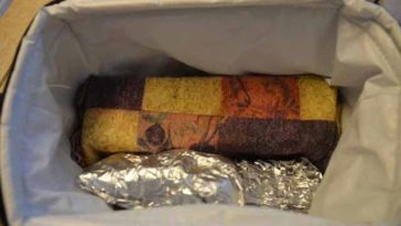 Will a Styrofoam cooler keep food hot?