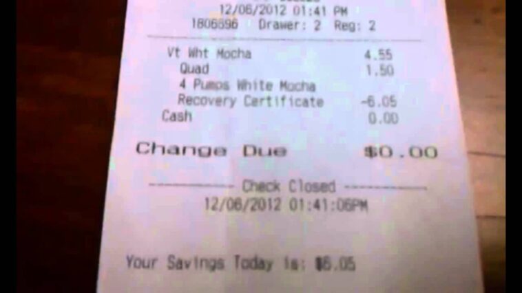 Can I get stars from my Starbucks receipt?