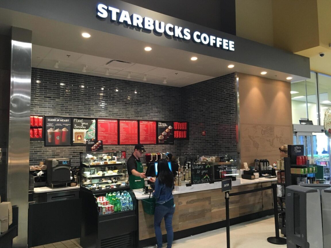 Can I sit inside Starbucks?