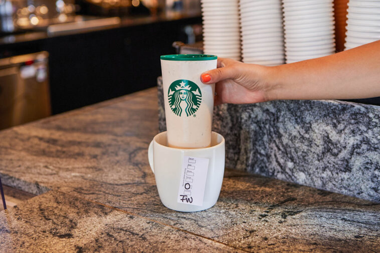Can u bring your own mug to Starbucks?
