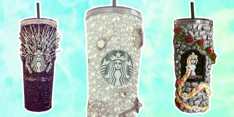 Can you decorate and sell Starbucks cups?