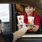 Can you go through mcdonalds drive through walking?