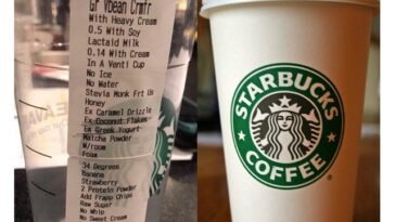 Can you order a short at Starbucks?