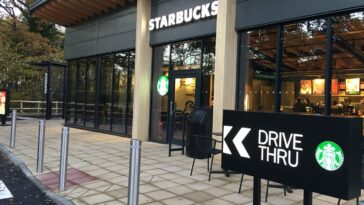 Can you pay with Starbucks app at drive-thru UK?