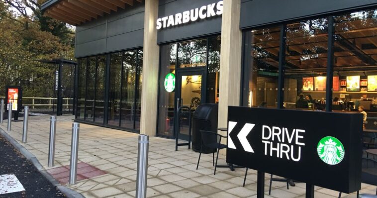 Can you pay with Starbucks app at drive-thru UK?