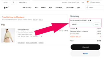 Can you use 2 promo codes on Nike?