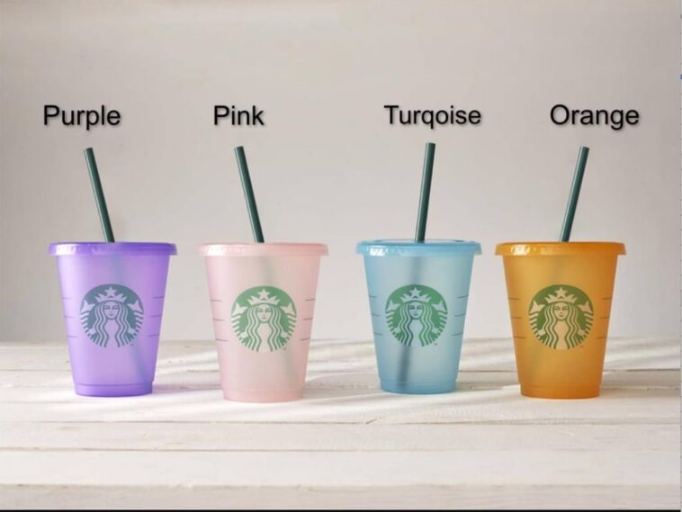 Do Starbucks reusable cups come with a straw?