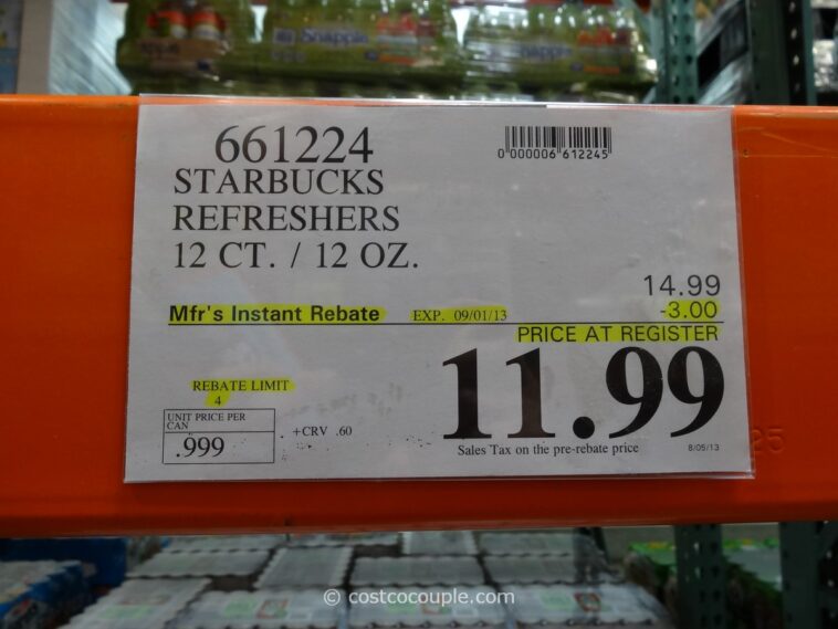 Does Costco sell Starbucks cold coffee?