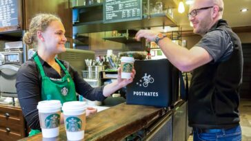 Does Postmates work with Starbucks?