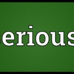 Does Serio mean serious?