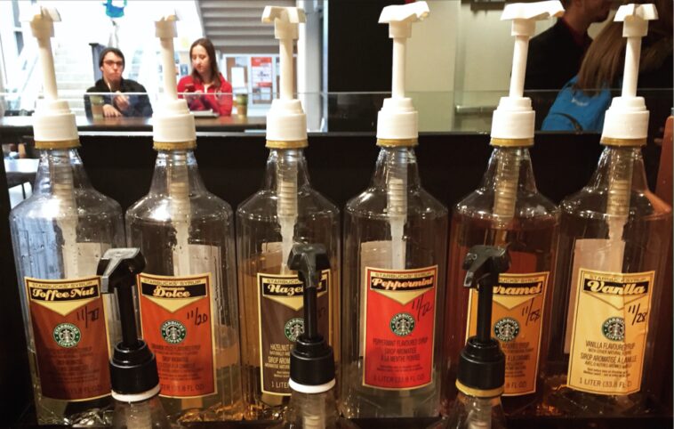 Does Starbucks sugar free syrup have calories?