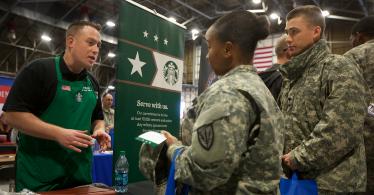 Does Starbucks support the military?