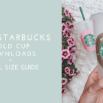 How big is the Starbucks logo on a cold cup?