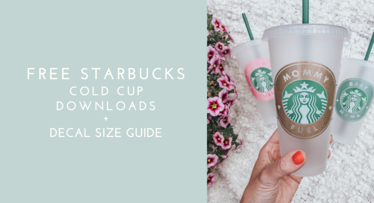 How big is the logo on a Starbucks cold cup?