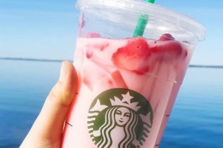 How can I order a pink drink without coconut milk?