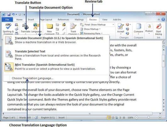 How can I translate a word document for free?