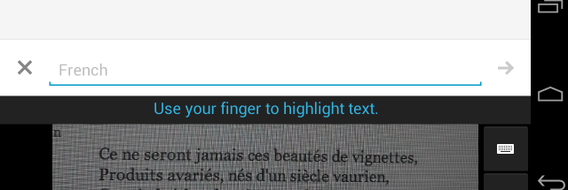 How can I translate text in a photo?