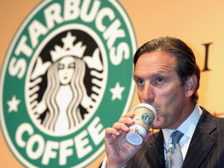 How did Howard Schultz start Starbucks?
