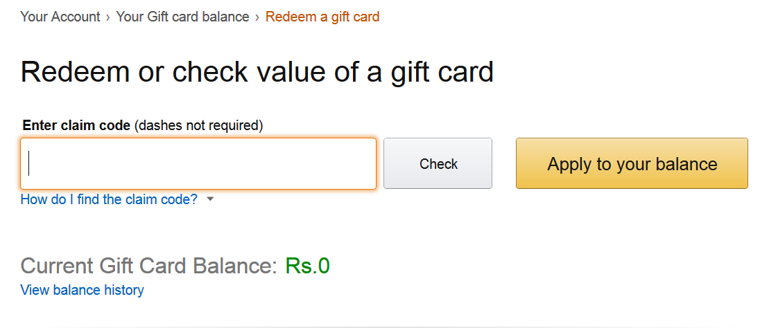 how to check black rock gift card balance