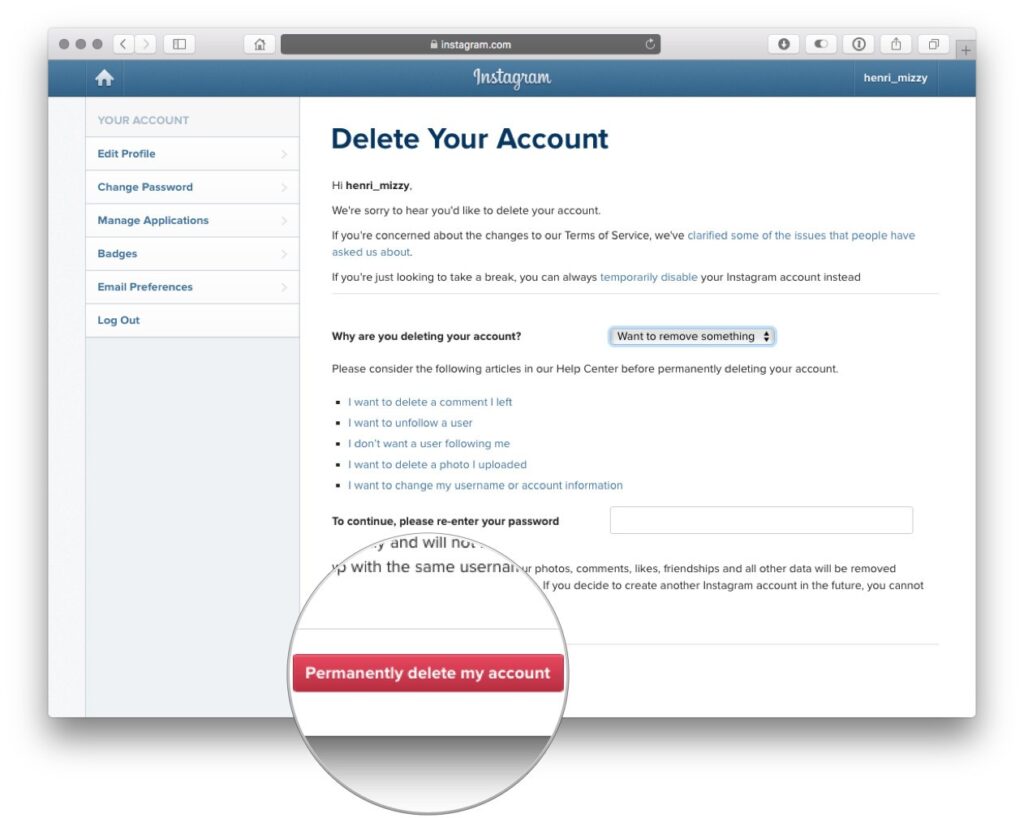 How do I delete my Macy's online account?