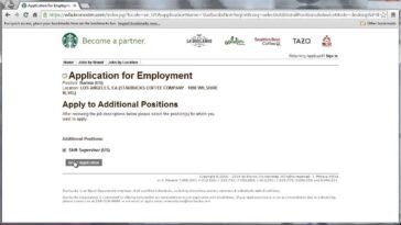 How do I fill out a Starbucks application?