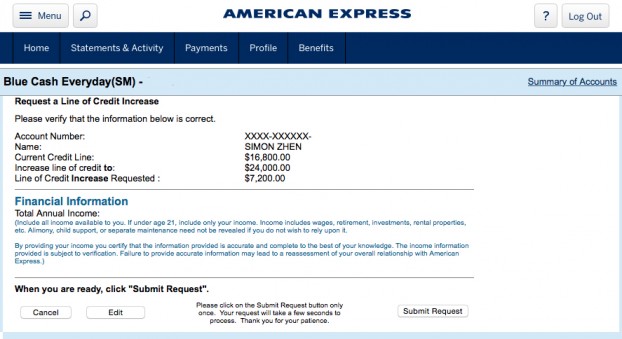 How do I find my American Express credit limit?