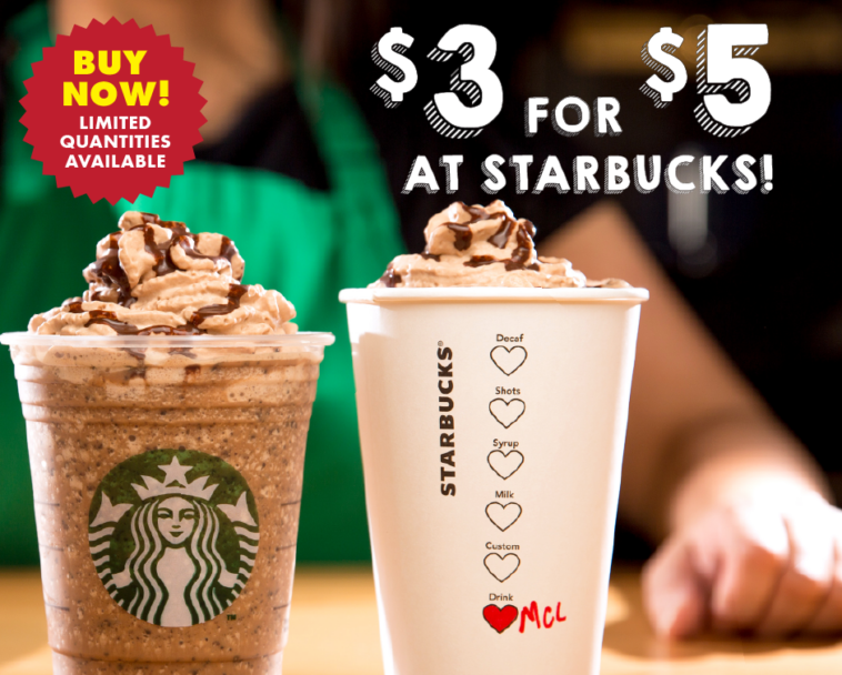 How do I get my free $5 from Starbucks?