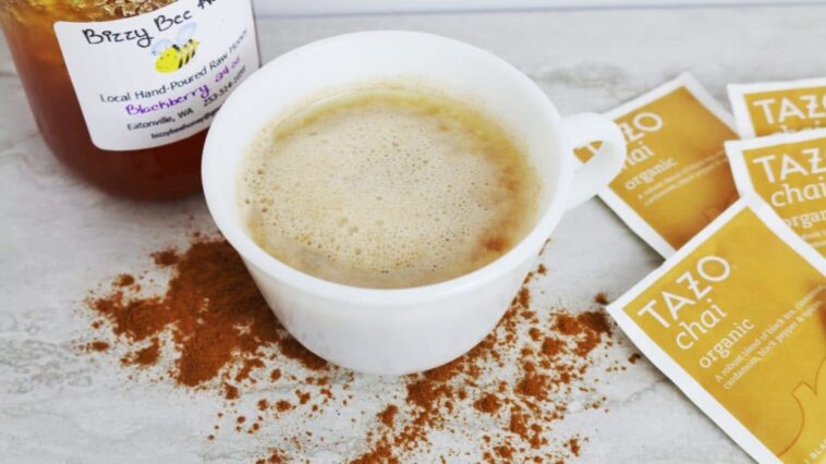 How do I order a chai tea latte with less sugar?