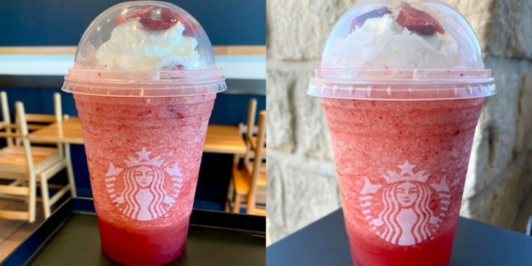 How do I order a keto strawberry refresher?