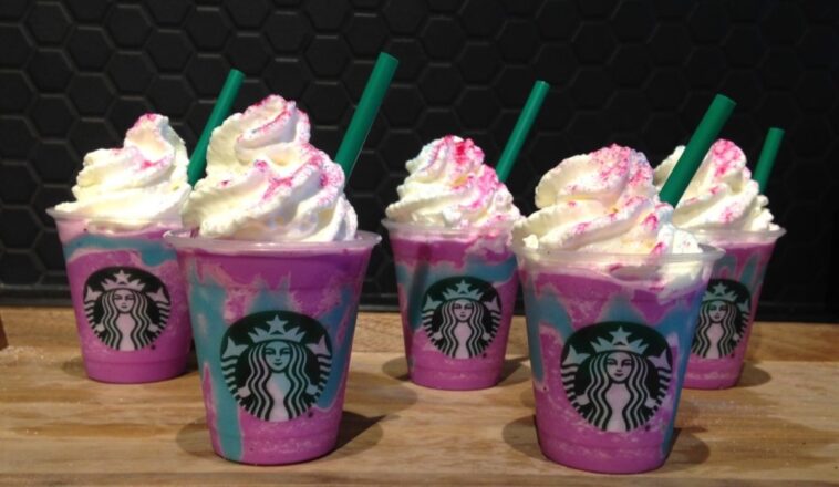 How do I order a unicorn frappuccino?